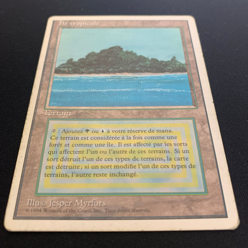 Tropical Island - Foreign White Bordered - French