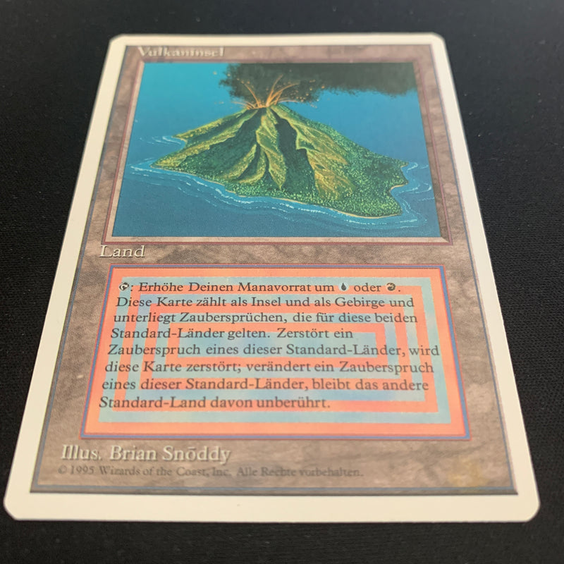 Volcanic Island - Foreign White Bordered - German