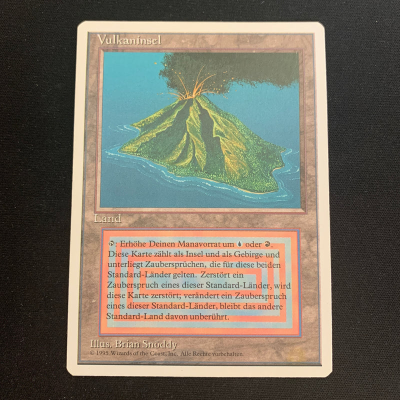 Volcanic Island - Foreign White Bordered - German