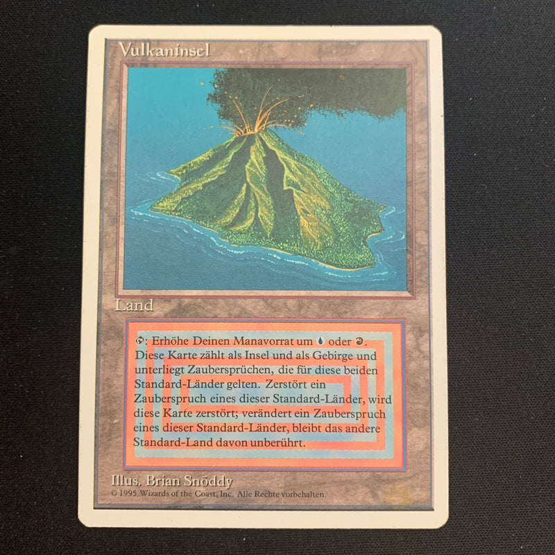 Volcanic Island - Foreign White Bordered - German