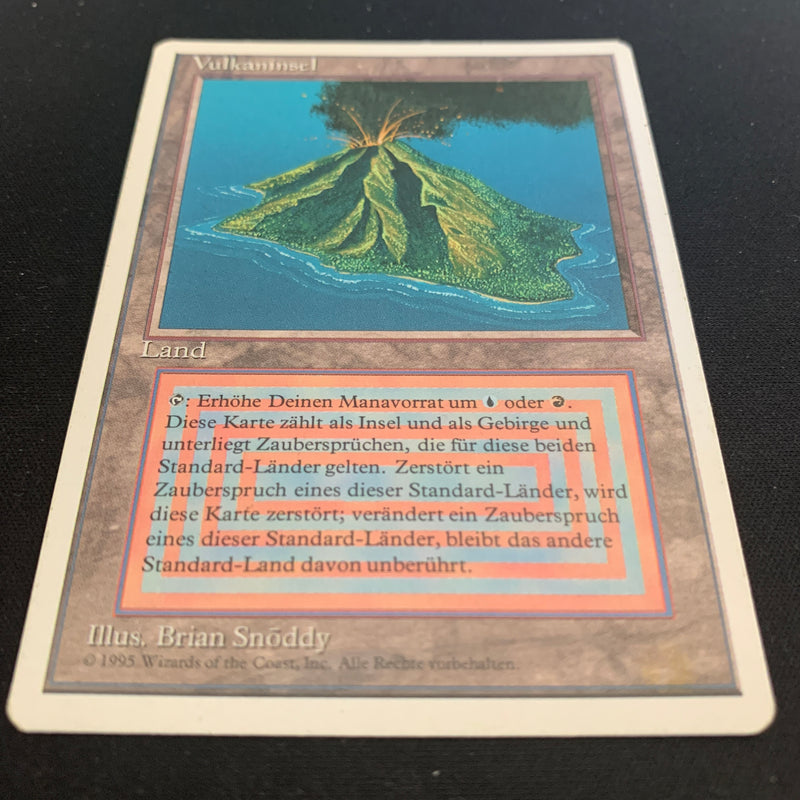 Volcanic Island - Foreign White Bordered - German