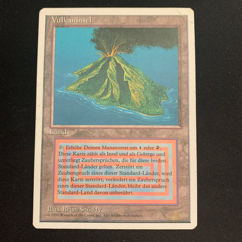 Volcanic Island - Foreign White Bordered - German