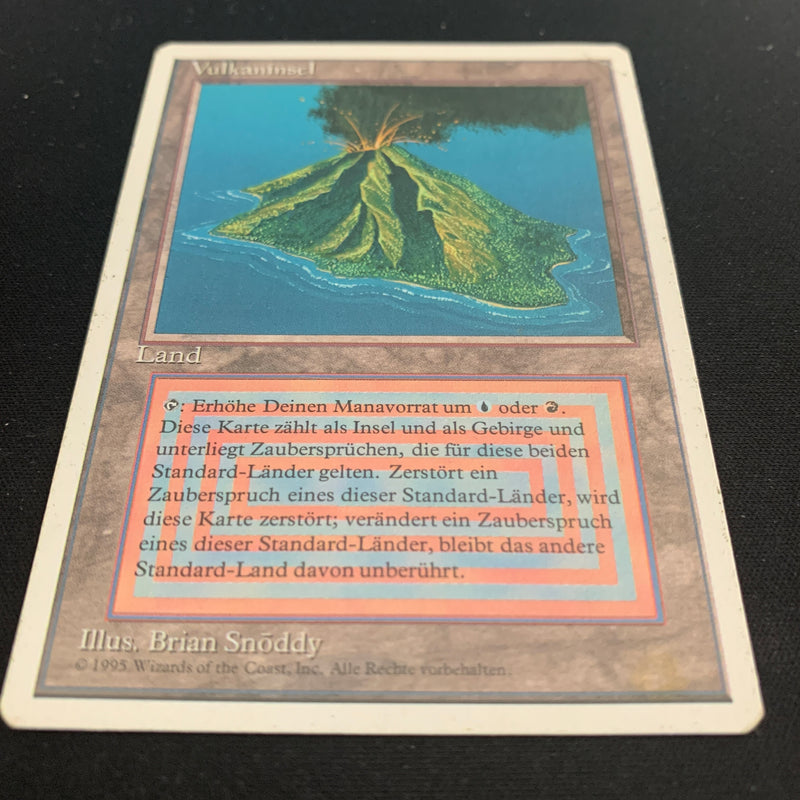 Volcanic Island - Foreign White Bordered - German