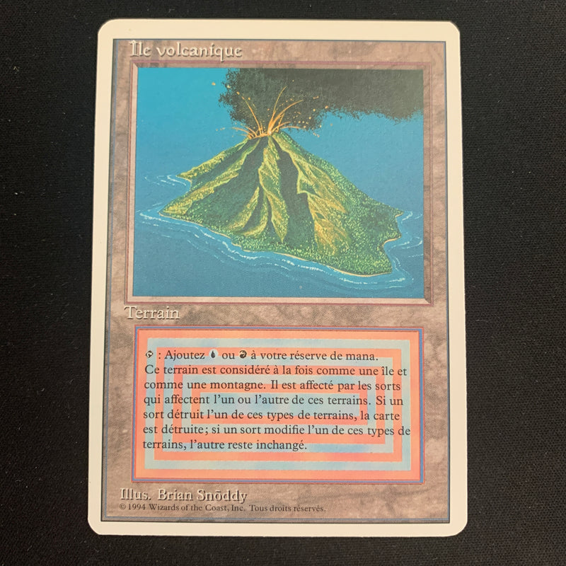 Volcanic Island - Foreign White Bordered - French