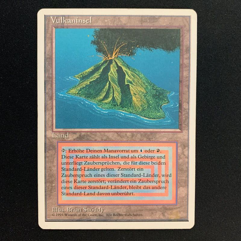 Volcanic Island - Foreign White Bordered - German