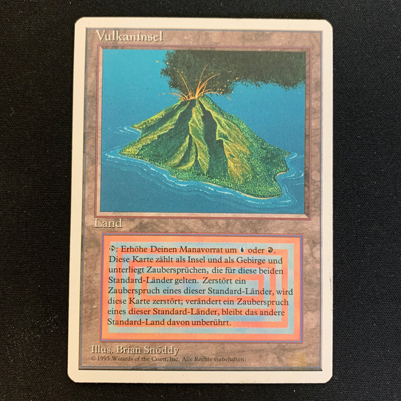 Volcanic Island - Foreign White Bordered - German