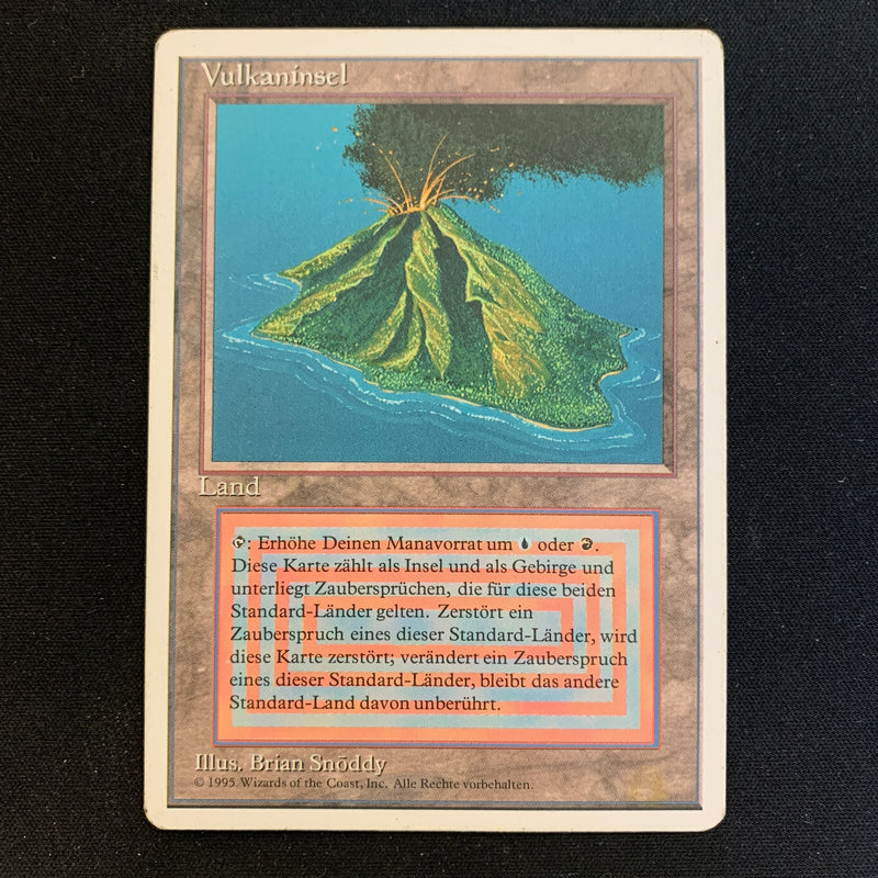 Volcanic Island - Foreign White Bordered - German