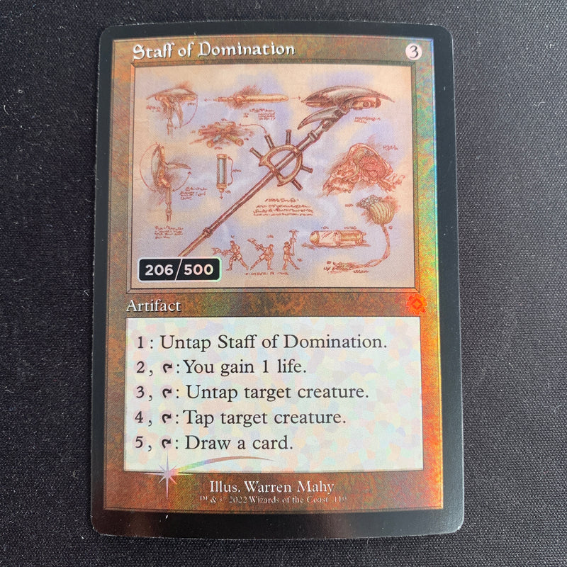 [FOIL] Staff of Domination (Version 3) - Retro Frame Artifacts - NM, 206/500