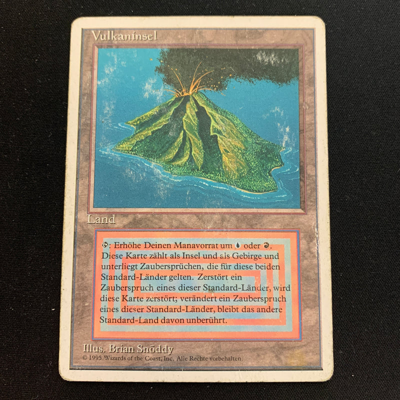 Volcanic Island - Foreign White Bordered - German