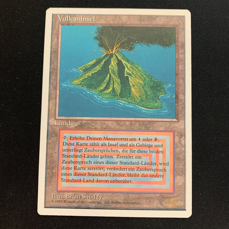 Volcanic Island - Foreign White Bordered - German