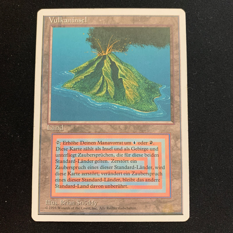 Volcanic Island - Foreign White Bordered - German