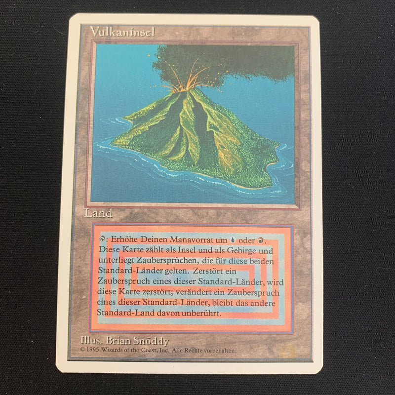 Volcanic Island - Foreign White Bordered - German