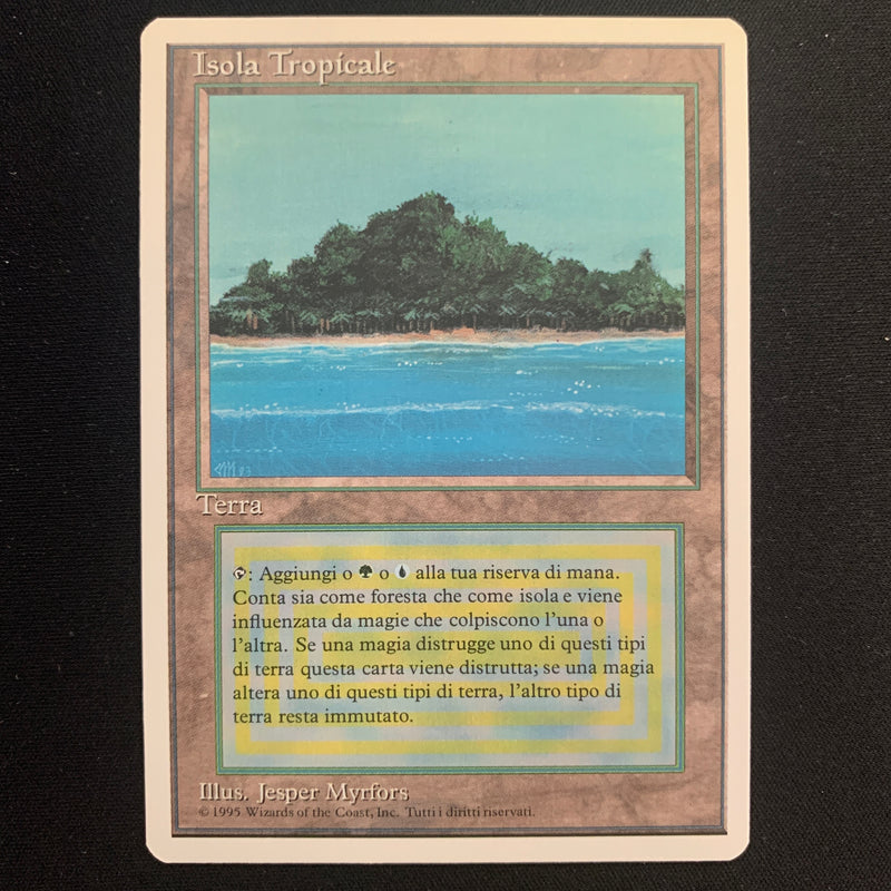 Tropical Island - Foreign White Bordered - Italian