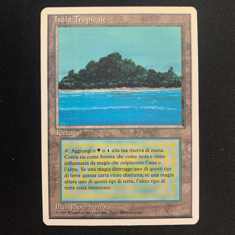 Tropical Island - Foreign White Bordered - Italian