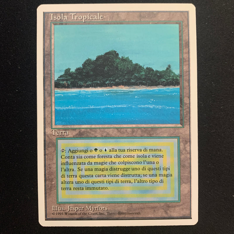 Tropical Island - Foreign White Bordered - Italian