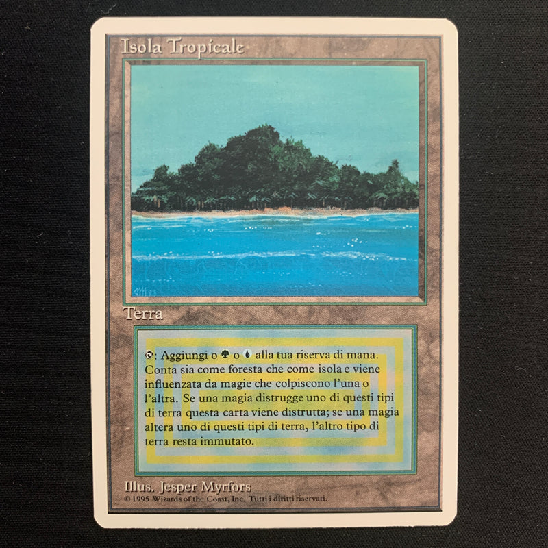 Tropical Island - Foreign White Bordered - Italian