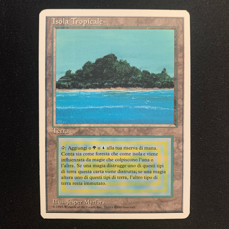 Tropical Island - Foreign White Bordered - Italian