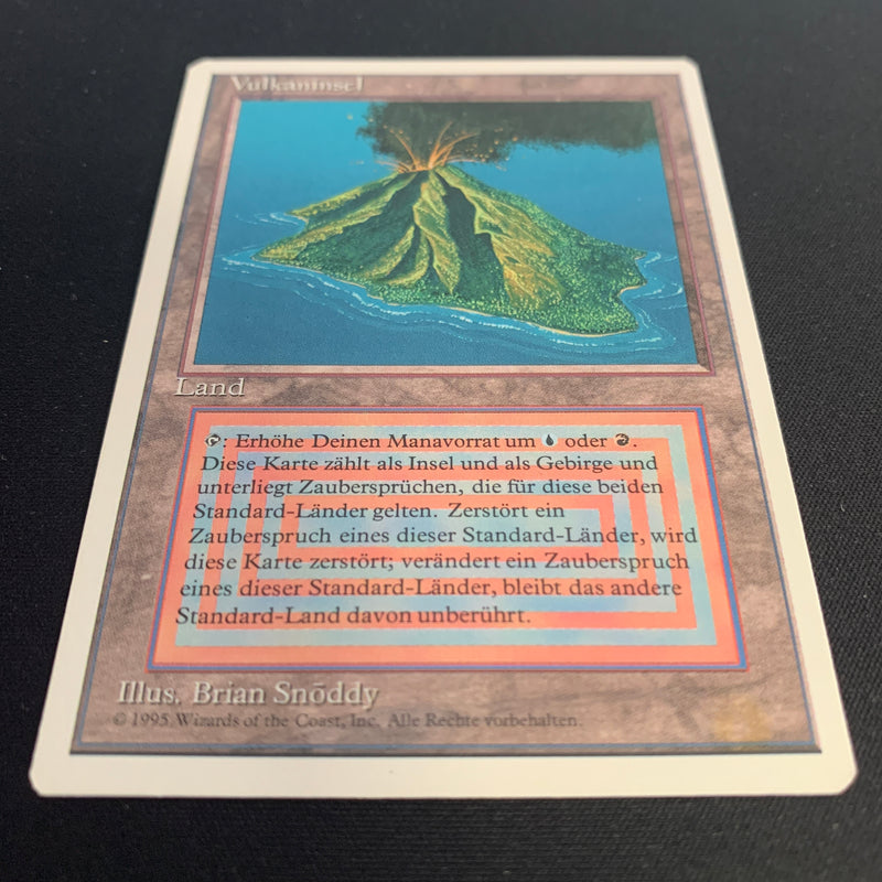 Volcanic Island - Foreign White Bordered - German