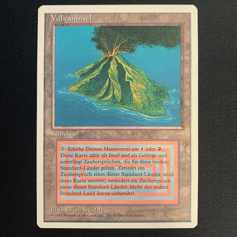 Volcanic Island - Foreign White Bordered - German