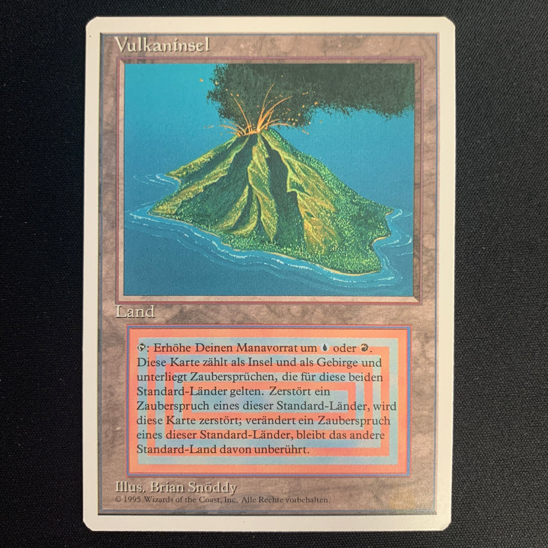 Volcanic Island - Foreign White Bordered - German