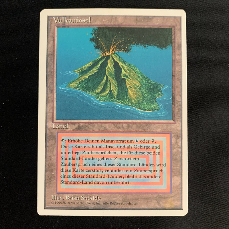 Volcanic Island - Foreign White Bordered - German