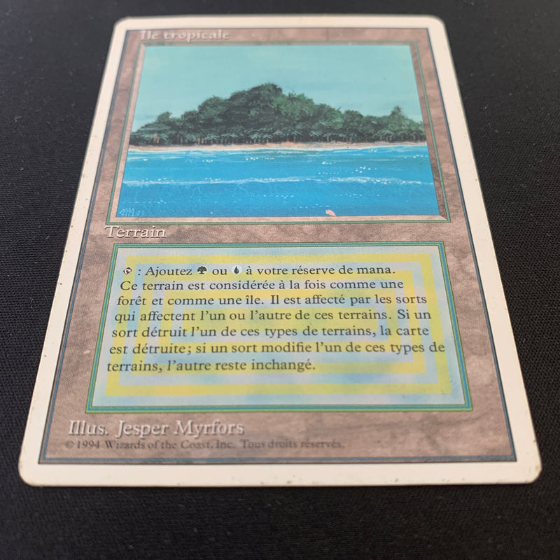 Tropical Island - Foreign White Bordered - French