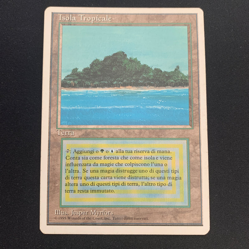 Tropical Island - Foreign White Bordered - Italian