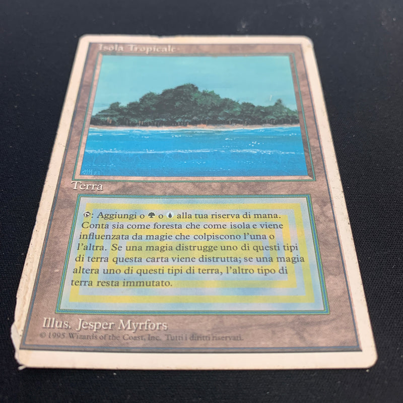 Tropical Island - Foreign White Bordered - Italian