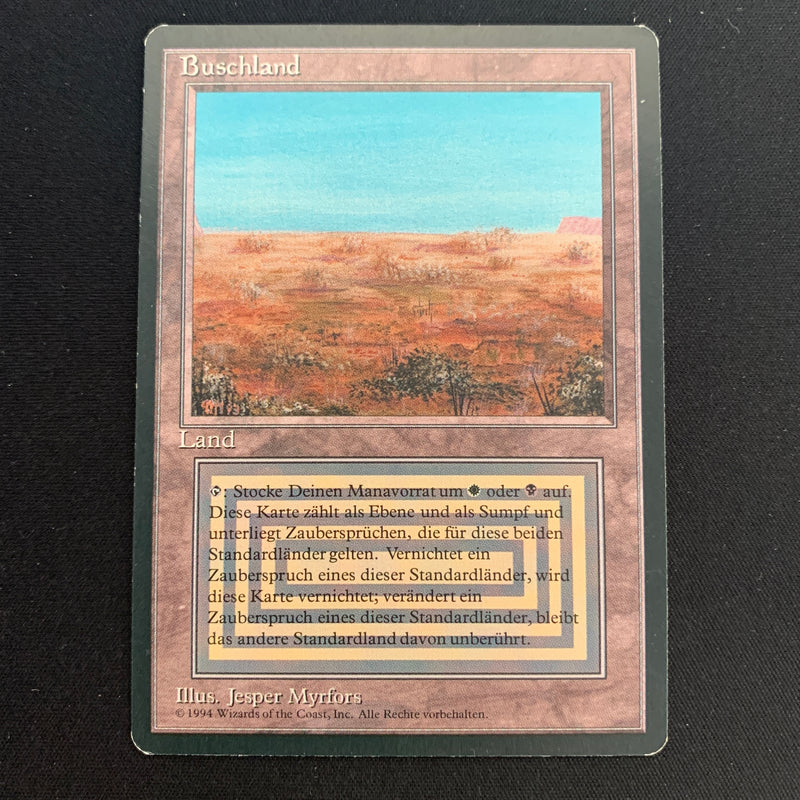 Scrubland - Foreign Black Bordered - German