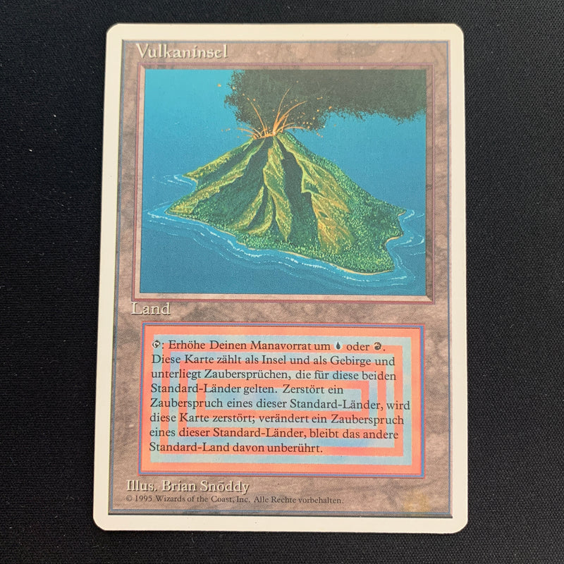 Volcanic Island - Foreign White Bordered - German