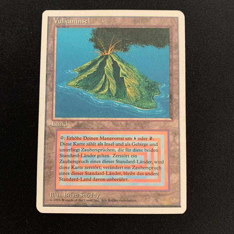 Volcanic Island - Foreign White Bordered - German