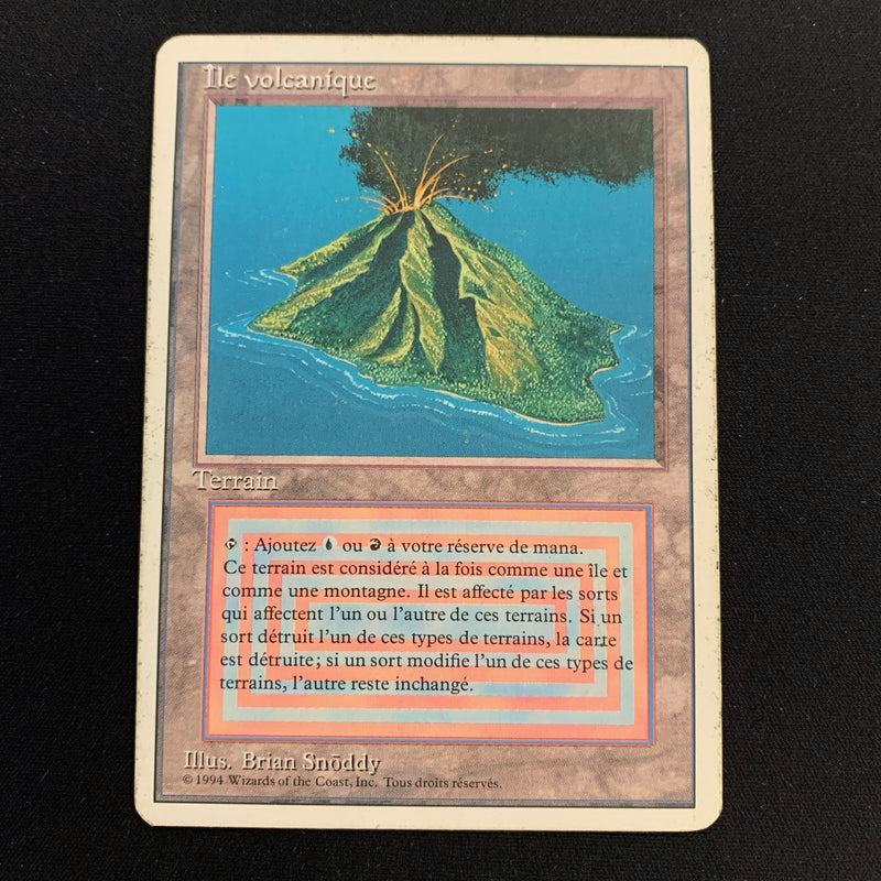 Volcanic Island - Foreign White Bordered - French