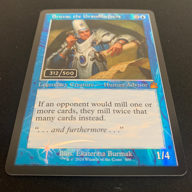 [FOIL] Bruvac the Grandiloquent (Serialized) - Ravnica Remastered: Extras - NM, 312/500