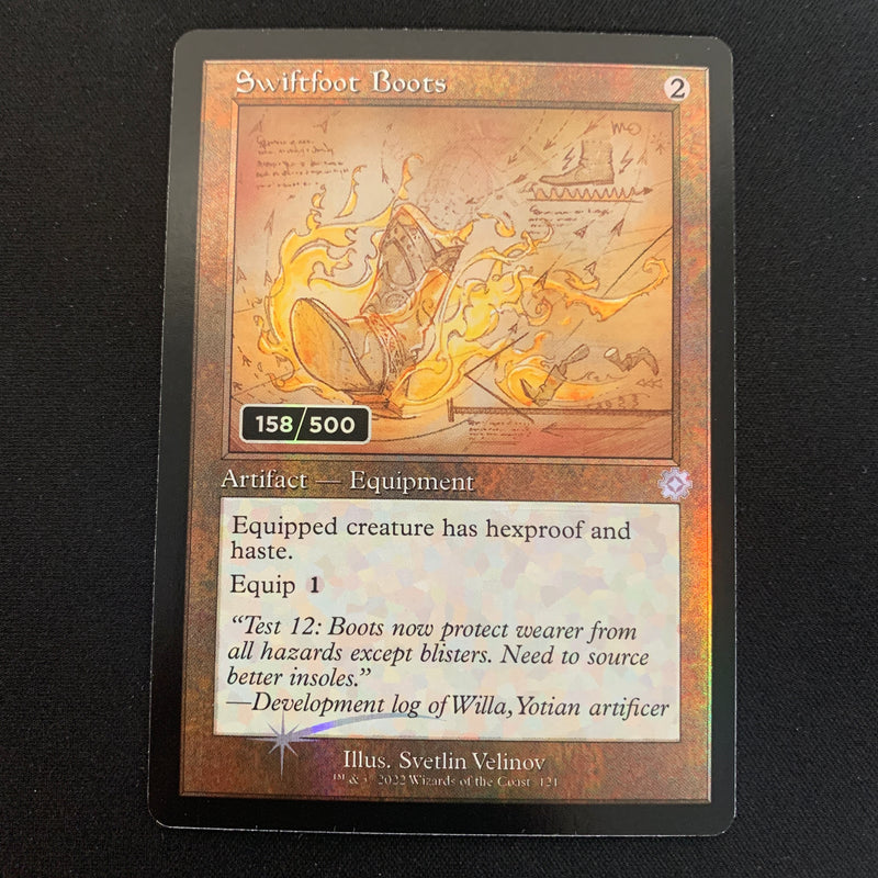 [FOIL] Swiftfoot Boots - Retro Frame Artifacts - NM, 158/500