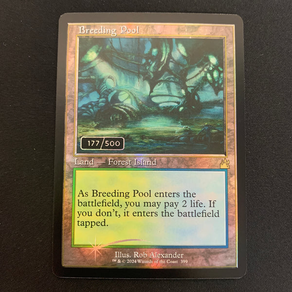 [FOIL] Breeding Pool (Serialized) - Ravnica Remastered: Extras - NM, 177/500