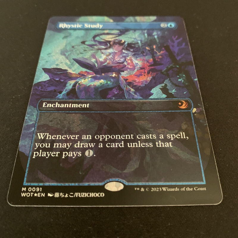 [FOIL] Rhystic Study (Confetti Foil) - Enchanting Tales - NM