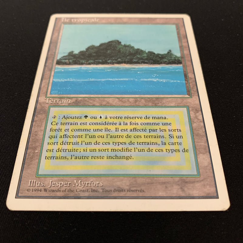 Tropical Island - Foreign White Bordered - French