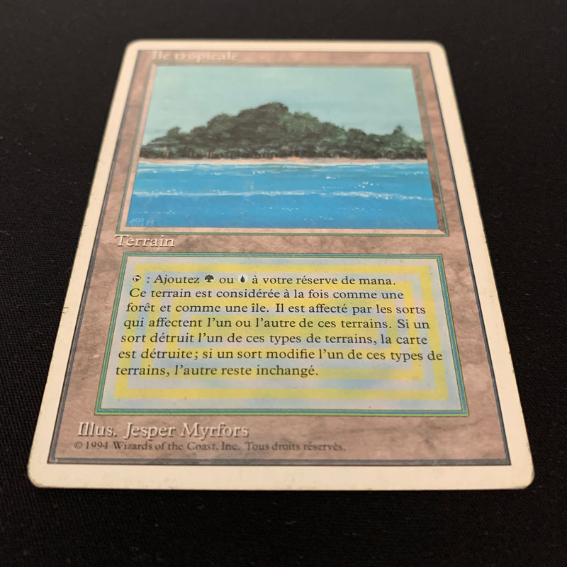 Tropical Island - Foreign White Bordered - French