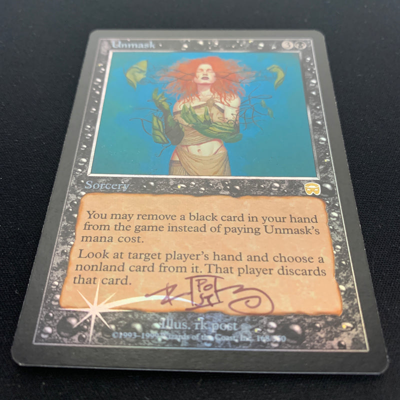 [FOIL] Unmask - Mercadian Masques - NM, SIGNED