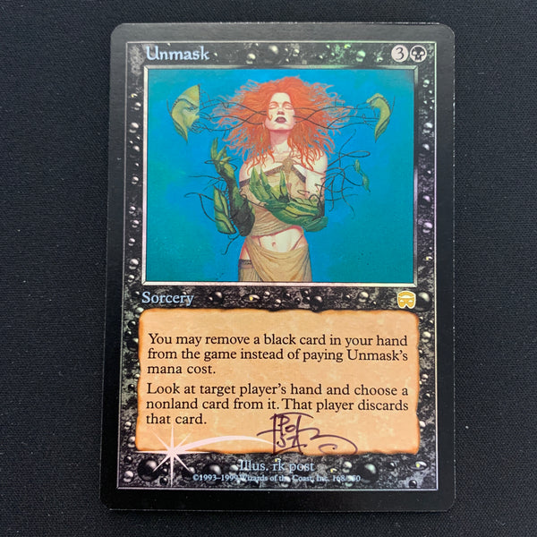 [FOIL] Unmask - Mercadian Masques - EX, SIGNED