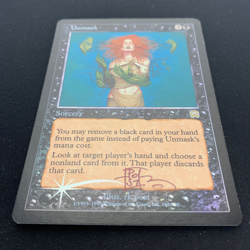 [FOIL] Unmask - Mercadian Masques - EX, SIGNED