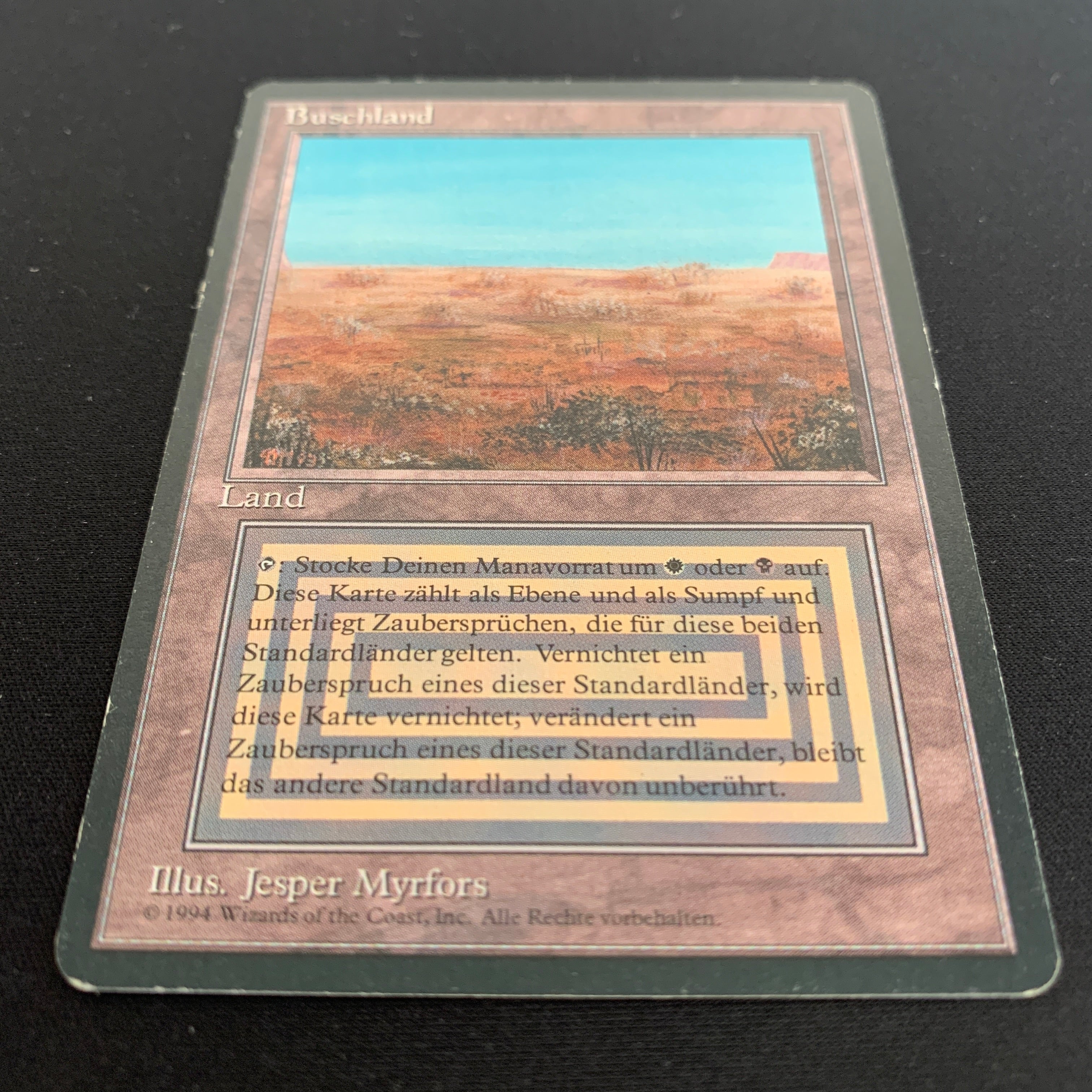 MTG Singles - Scrubland - Foreign Black Bordered - 