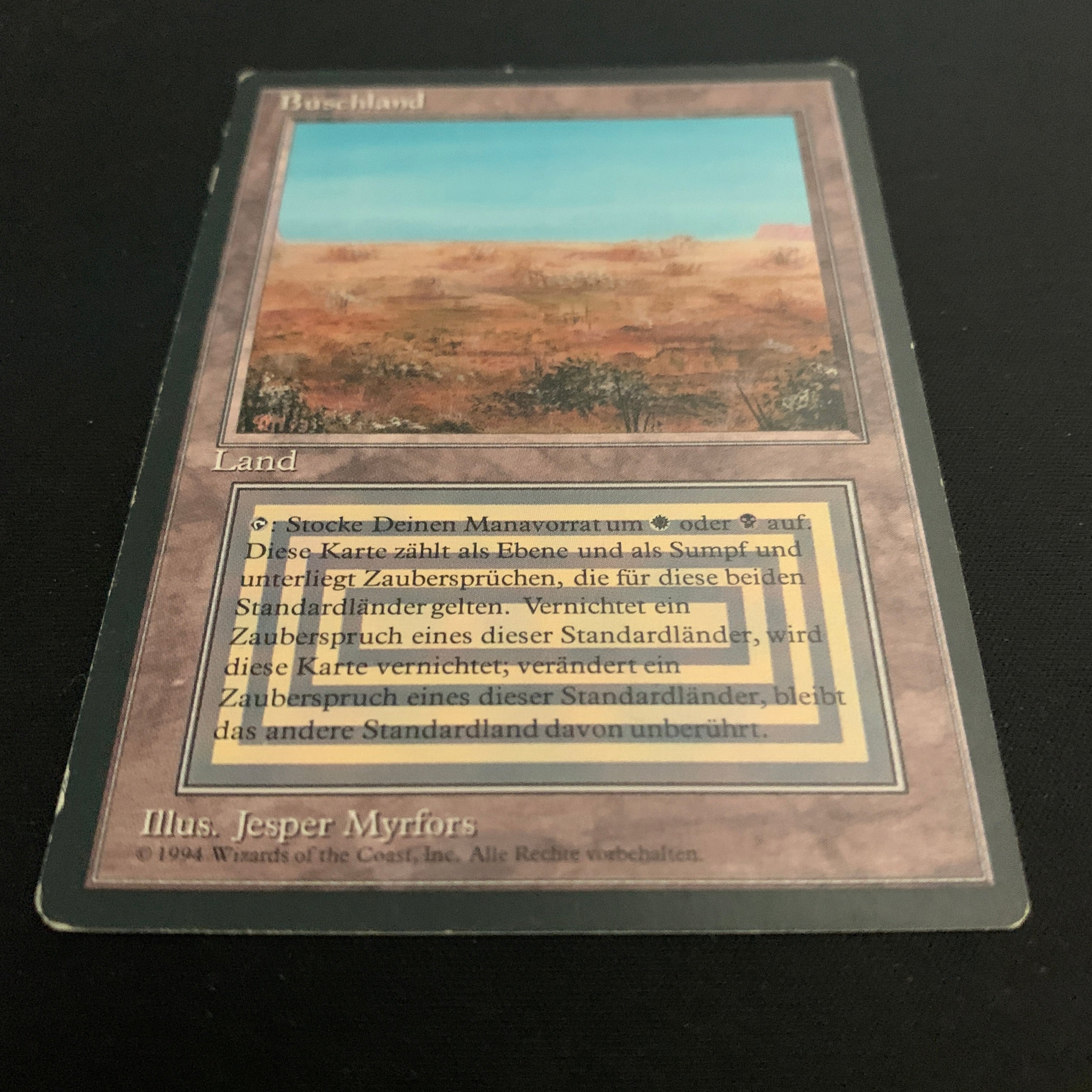 MTG Singles - Scrubland - Foreign Black Bordered - 