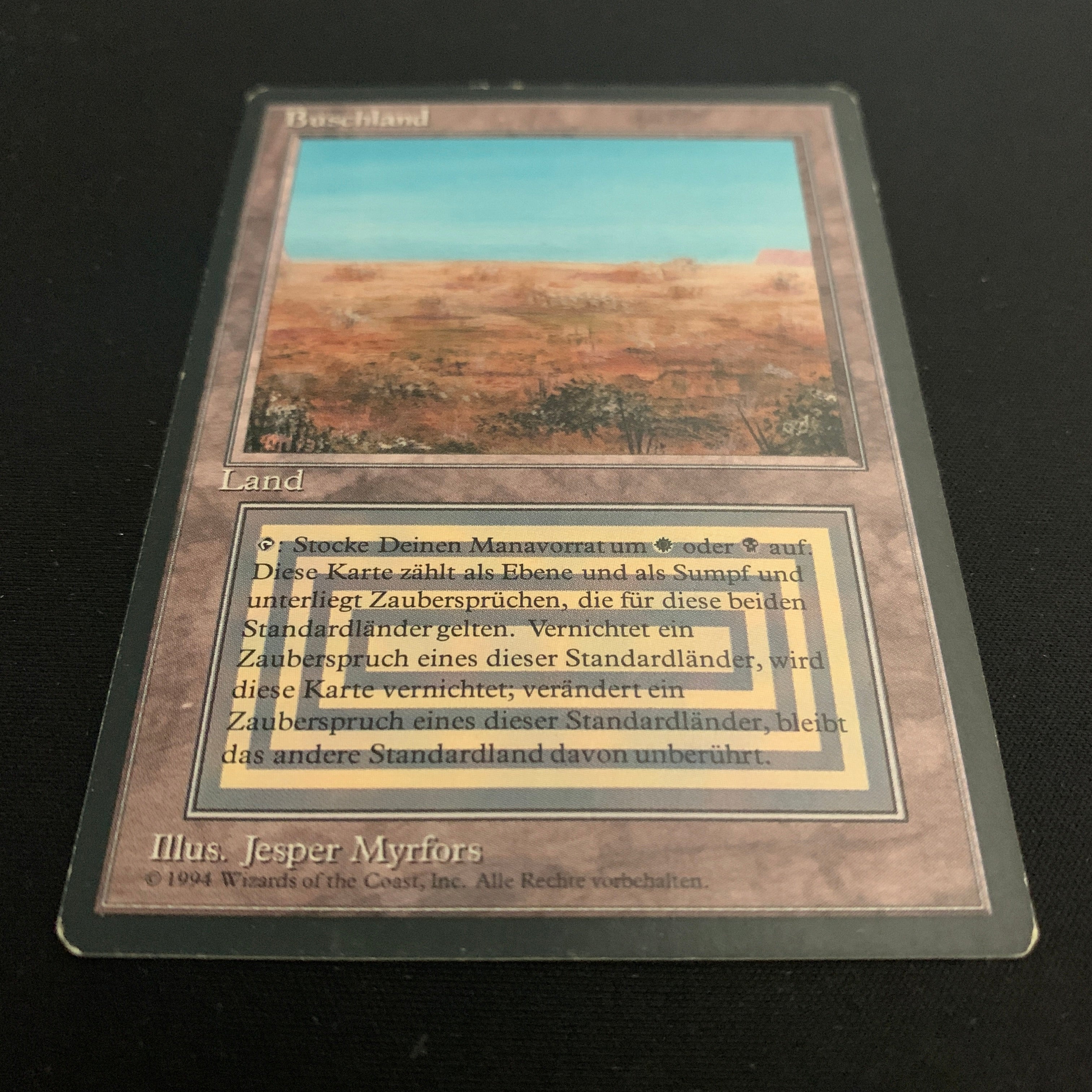 MTG Singles - Scrubland - Foreign Black Bordered - 