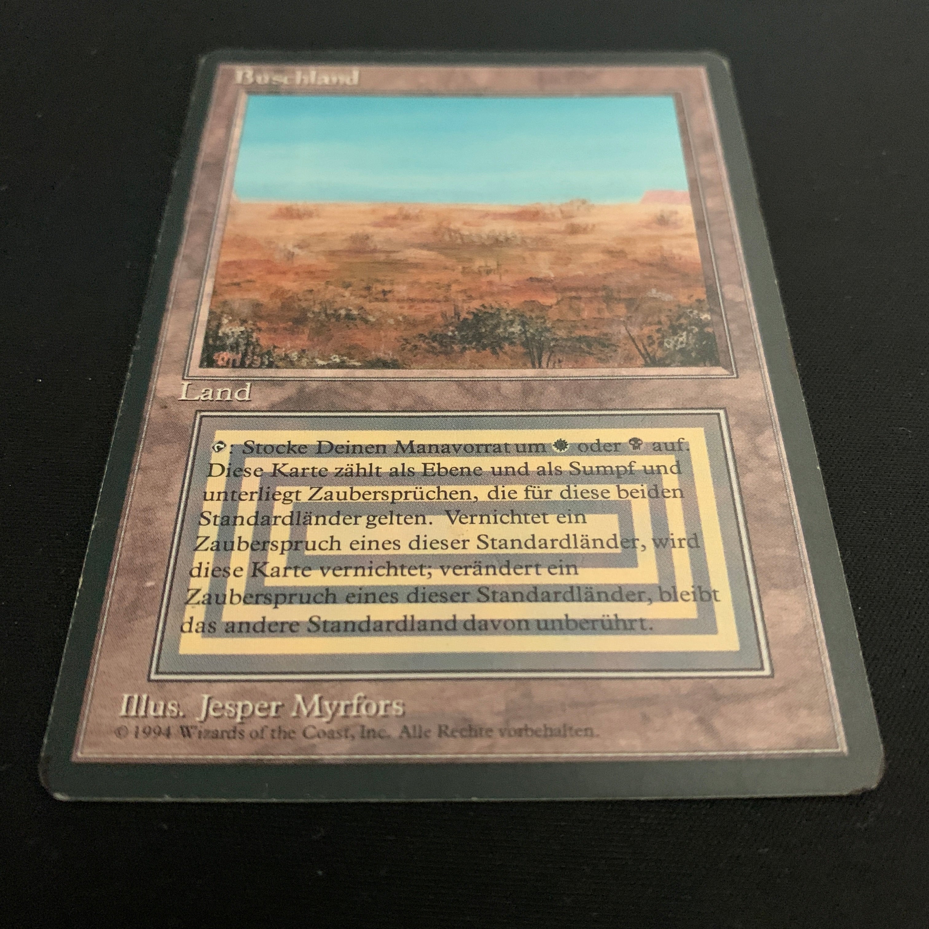 MTG Singles - Scrubland - Foreign Black Bordered - 