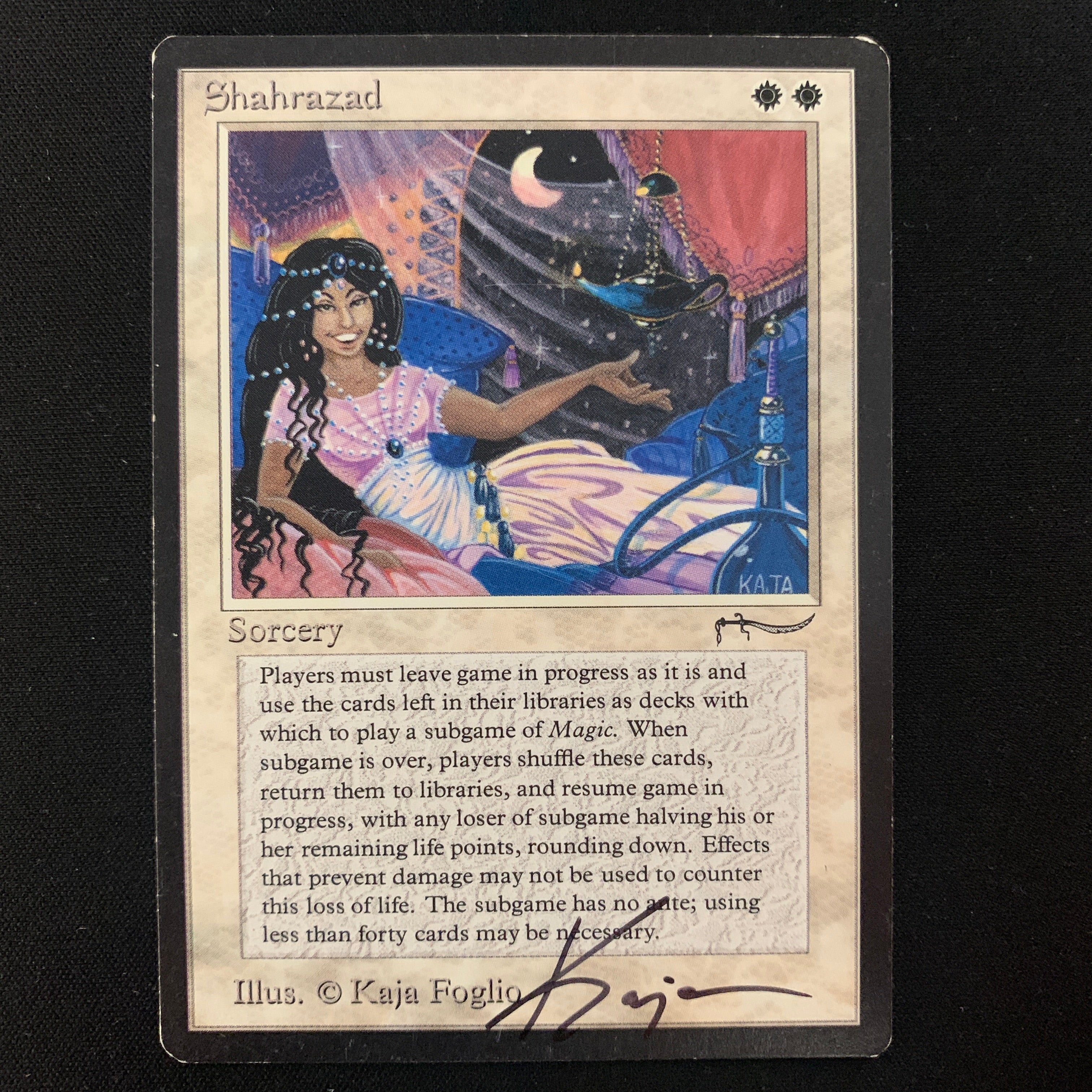 MTG Singles - Shahrazad - Arabian Nights - GD - SIGNED - 23862