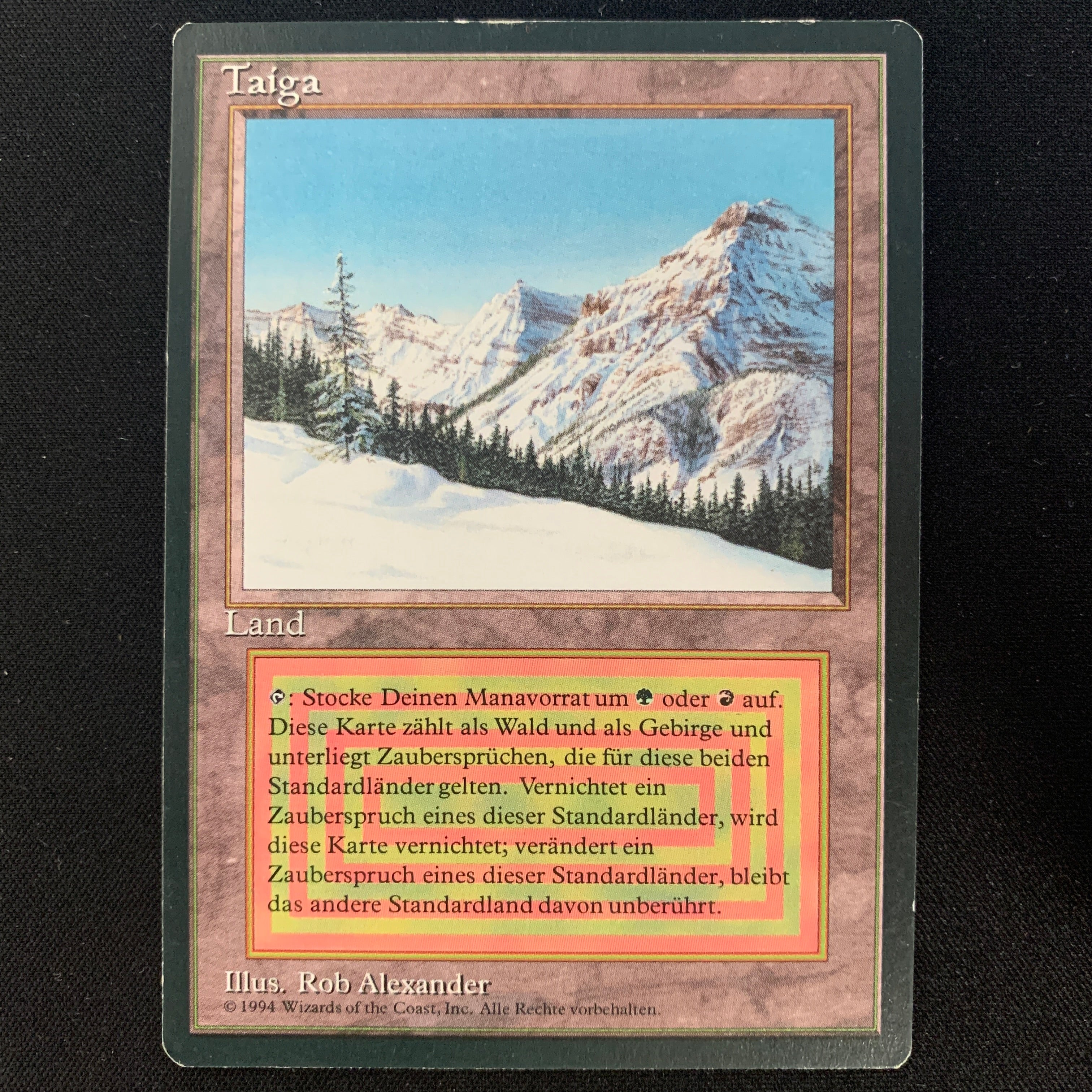 MTG Singles - Taiga - Foreign Black Bordered - German - LP - 24632