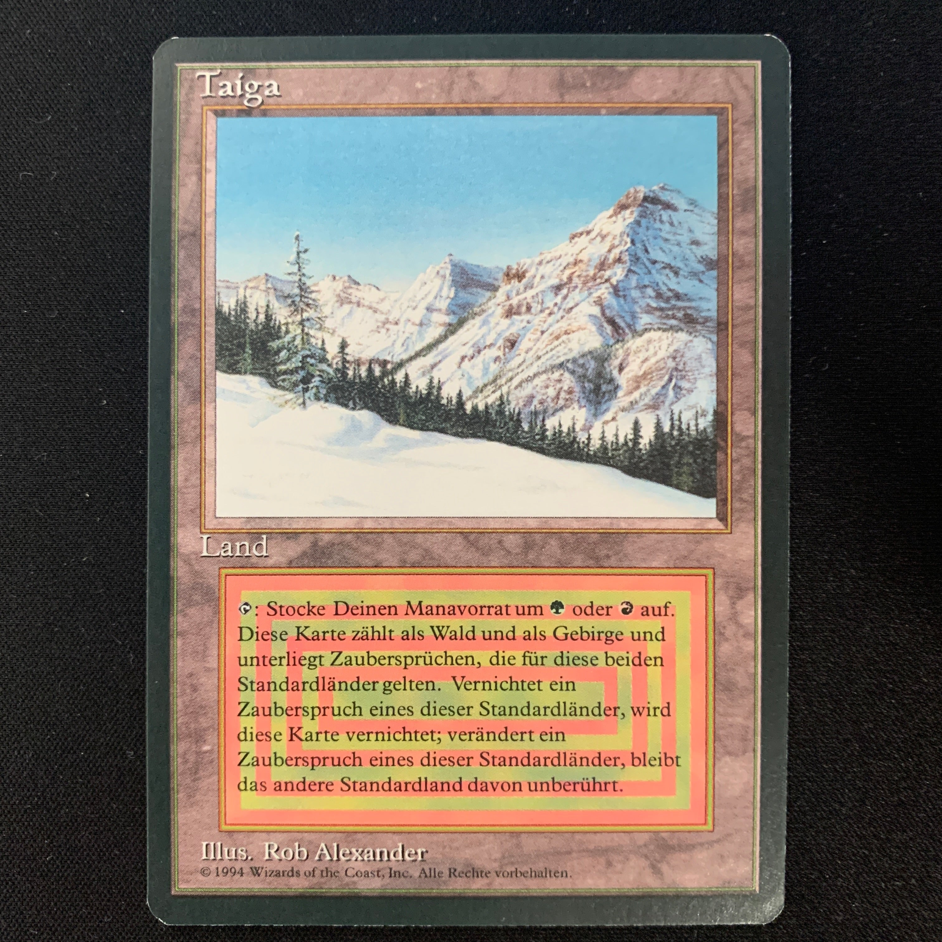 MTG Singles - Taiga - Foreign Black Bordered - German - NM - 24633