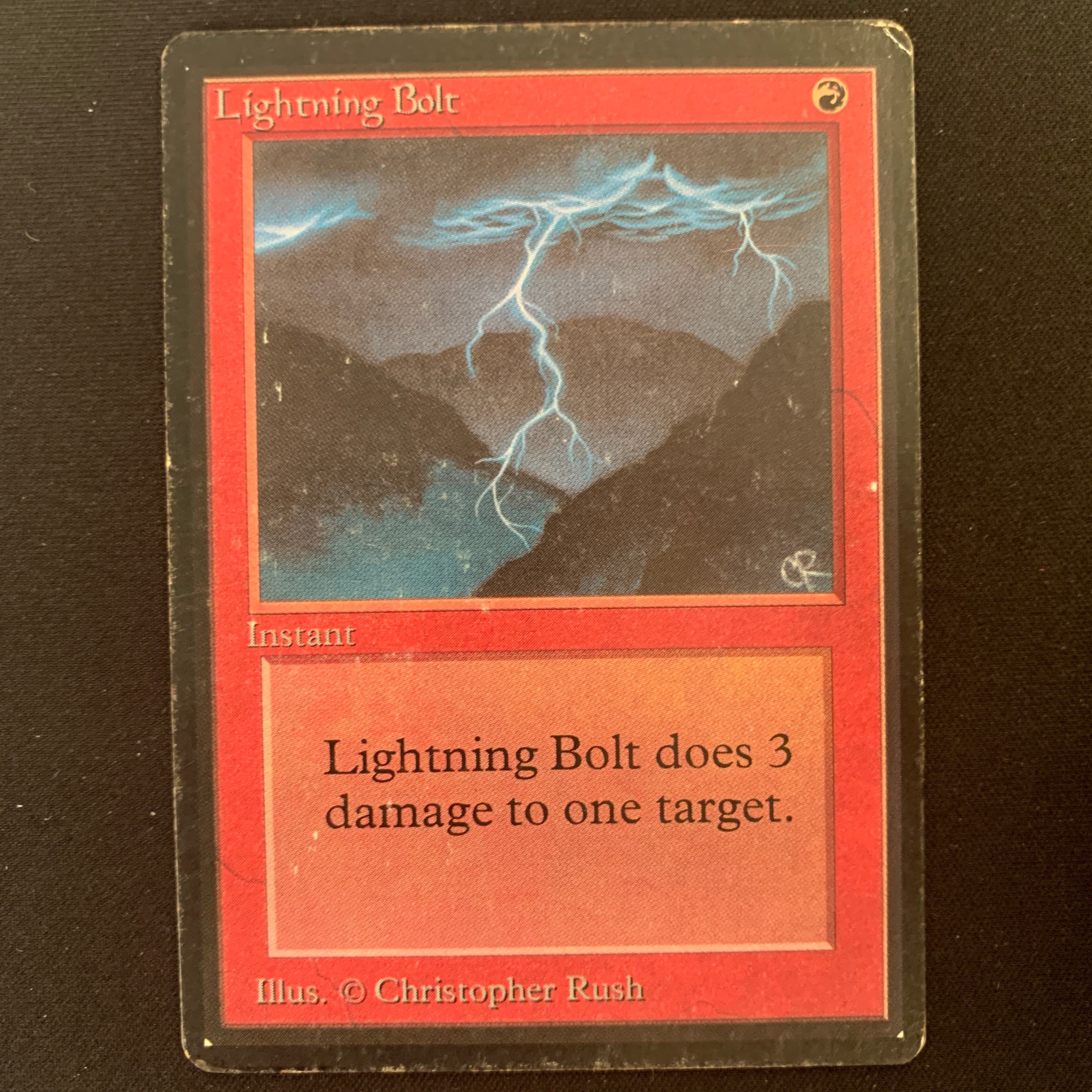 MTG Singles - Lightning Bolt - Beta - PO - INKED - 24775