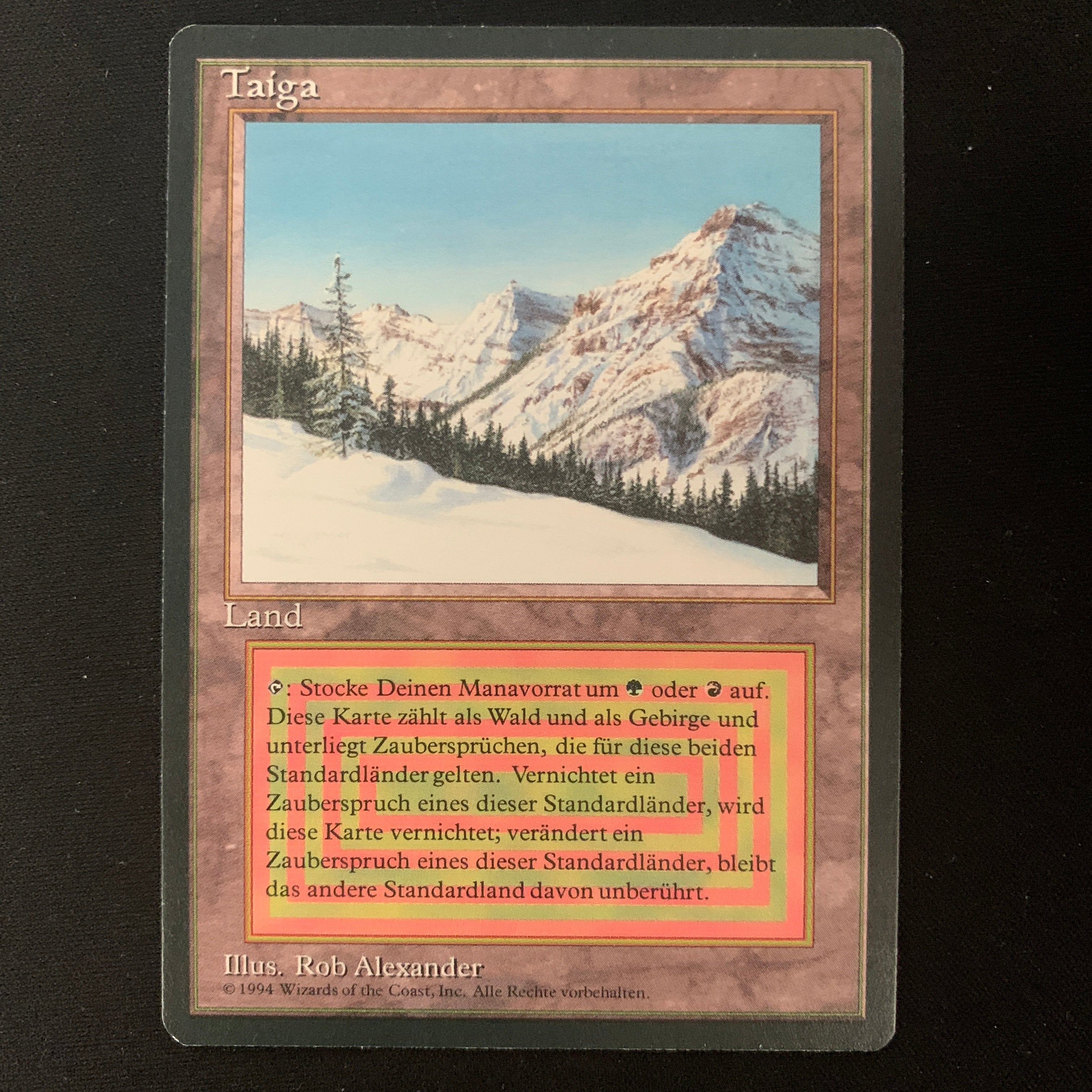 MTG Singles - Taiga - Foreign Black Bordered - German - NM - 25209